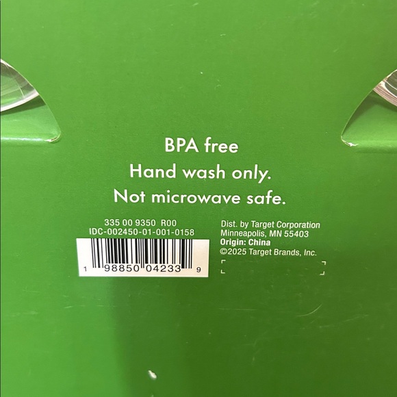 Kate Spade x Target NIB 8.11-Ounce 4-Piece Polka Dot Acrylic Coupe Drinkware Set - Picture 15 of 16